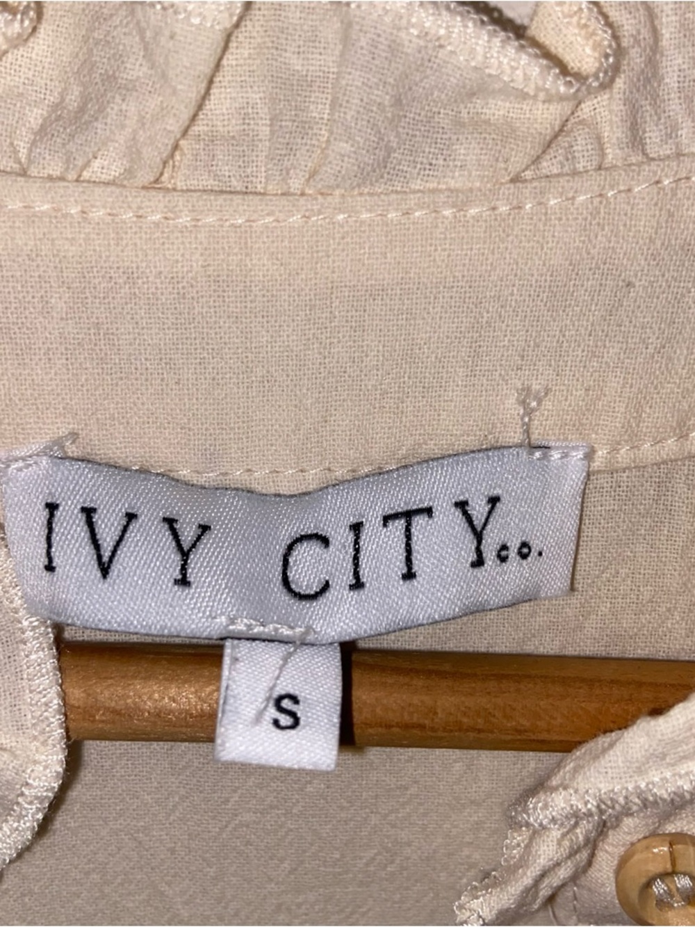 Ivy City Dress Womens Small Holland Floral  Midi Cottagecore Feminine Boho Cream - Picture 8 of 10